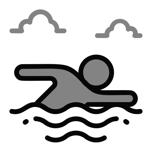 Swim Generic Grey icon