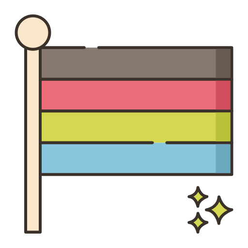 flaga Flaticons Lineal Color ikona
