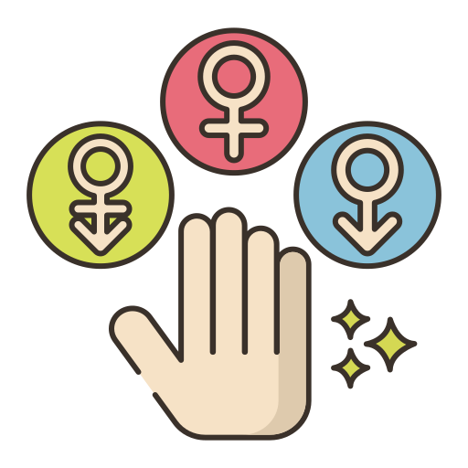 orientacja seksualna Flaticons Lineal Color ikona