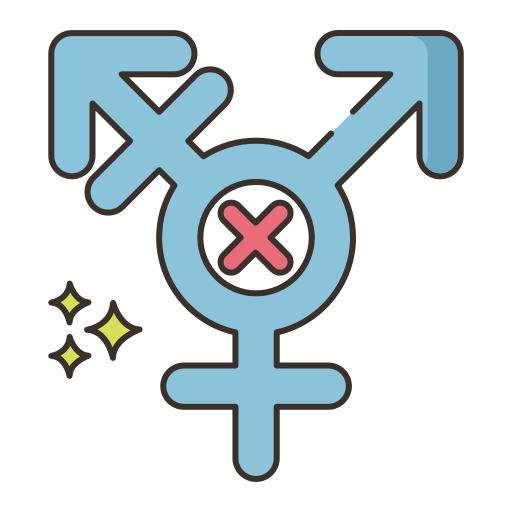 transfobia Flaticons Lineal Color ikona