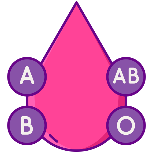 grupa krwi Flaticons Lineal Color ikona