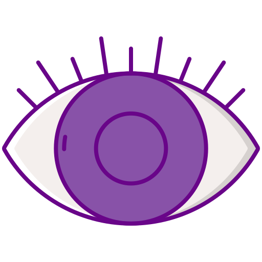 Глаз Flaticons Lineal Color иконка