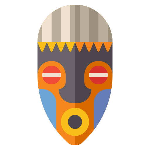 afrikanische maske Flaticons Flat icon