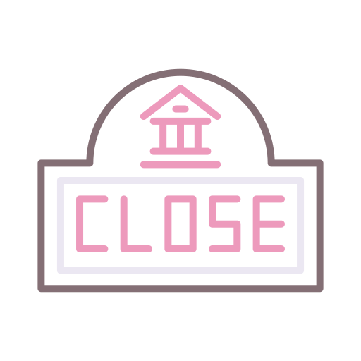 Closed sign Flaticons Lineal Color icon