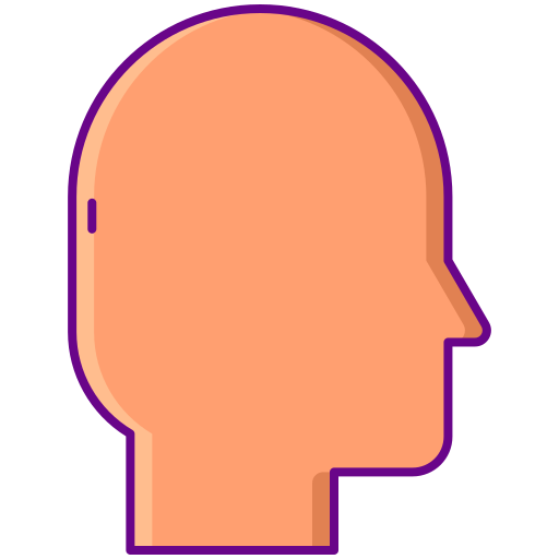 Head Flaticons Lineal Color icon