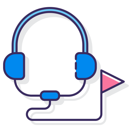 guia de audio Flaticons Lineal Color icono