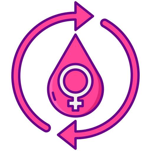 ciclo menstrual Flaticons Lineal Color Ícone