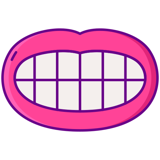 zęby Flaticons Lineal Color ikona
