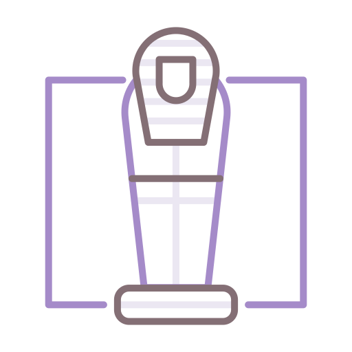 Sarcophagus Flaticons Lineal Color icon