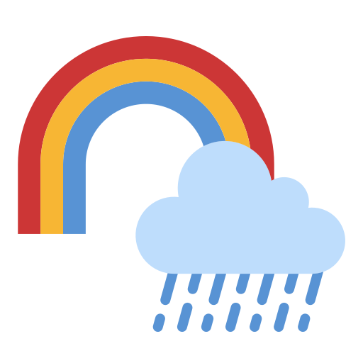 Rainbow Good Ware Flat icon