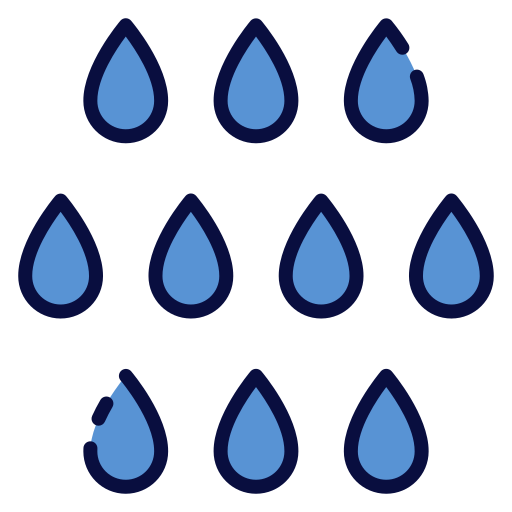 gota de agua Good Ware Lineal Color icono