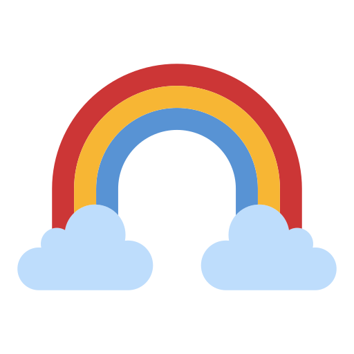 Rainbow Good Ware Flat icon