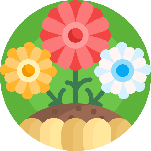 Цветок Detailed Flat Circular Flat иконка