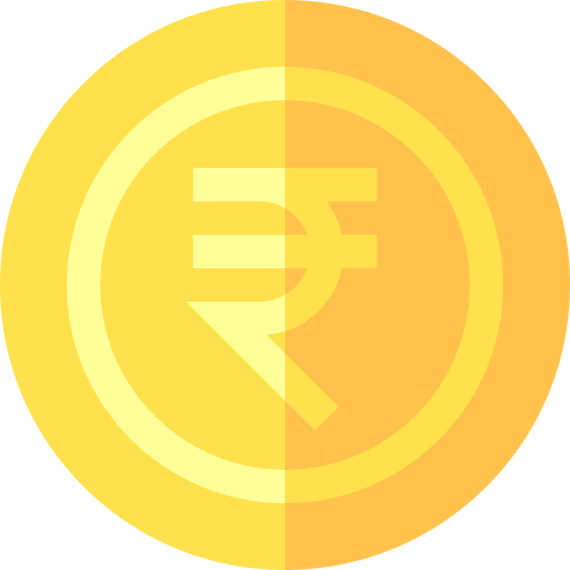 Рупия Basic Straight Flat иконка