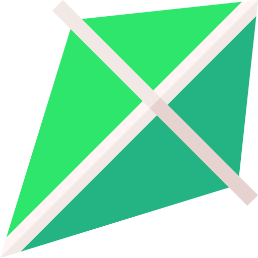 Kite Basic Straight Flat icon