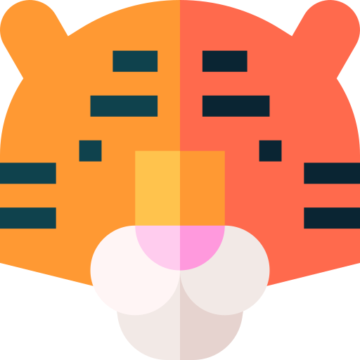 Tiger Basic Straight Flat icon