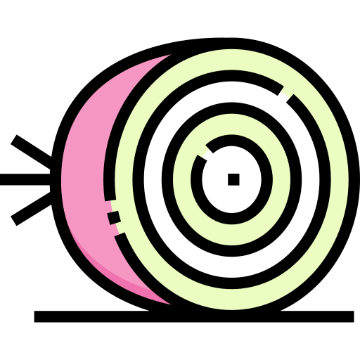 タマネギ Detailed Straight Lineal color icon