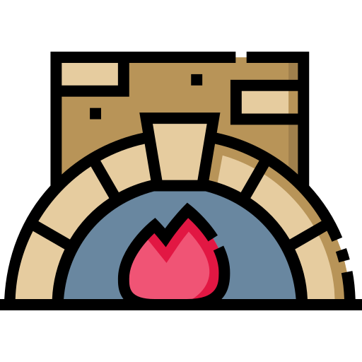 Pizza oven Detailed Straight Lineal color icon