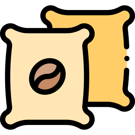 Coffee beans Detailed Rounded Lineal color icon