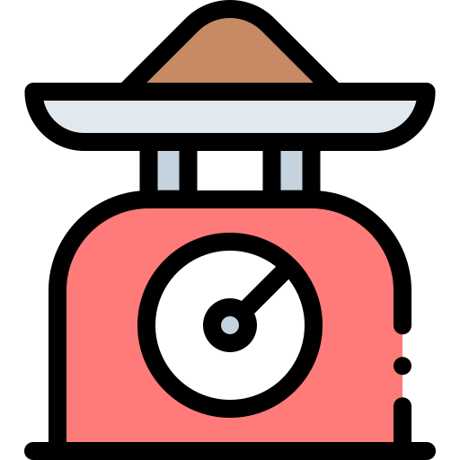 Weight scale Detailed Rounded Lineal color icon