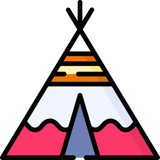 Indian tent Special Lineal color icon