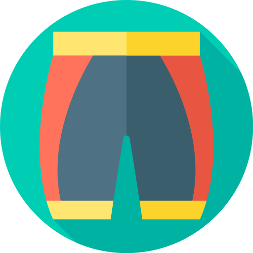 un pantalon Flat Circular Flat Icône