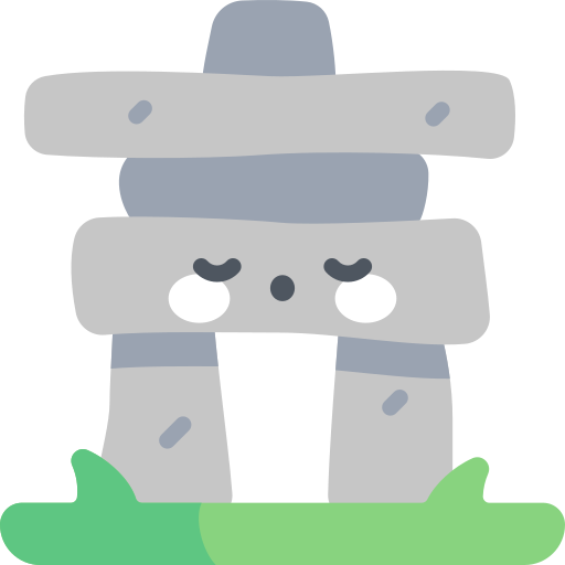 Inukshuk Kawaii Flat icon