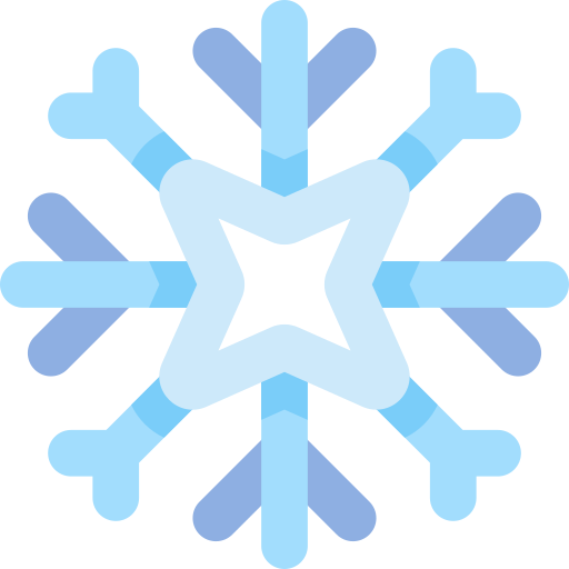copo de nieve Kawaii Flat icono