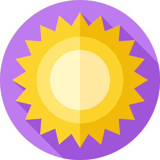 soleil Flat Circular Flat Icône