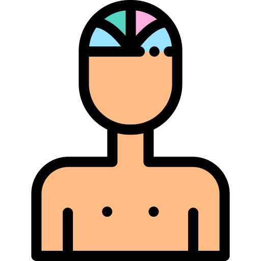 Swimmer Detailed Rounded Lineal color icon