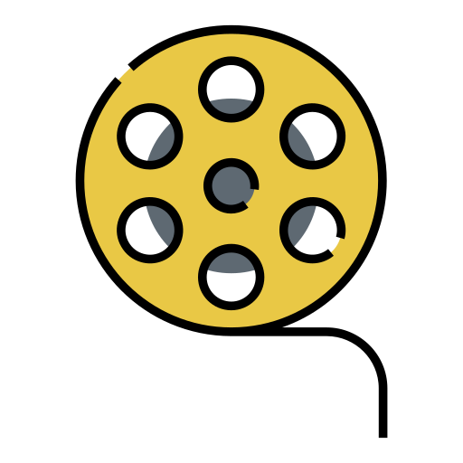 Film reel Generic Outline Color icon