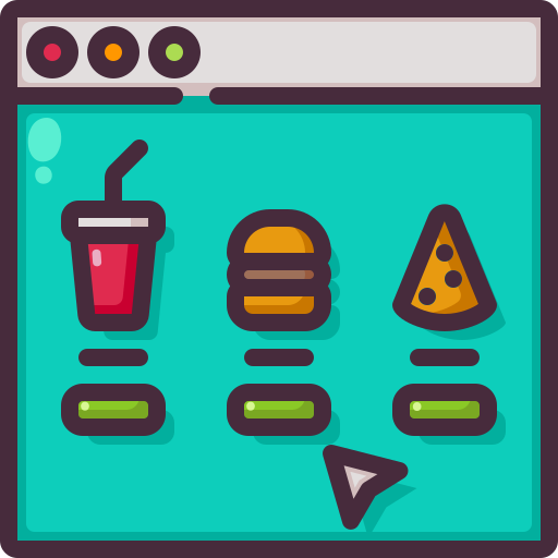 Online order Generic Outline Color icon