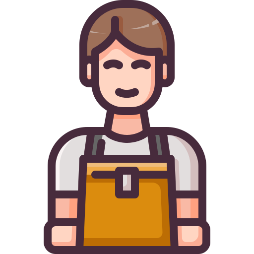 Delivery man Generic Outline Color icon