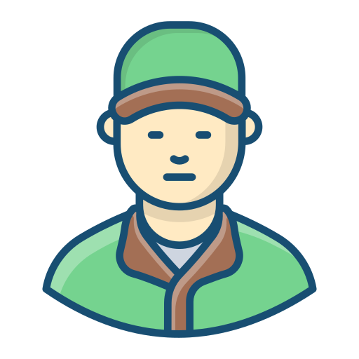 Delivery boy Generic Outline Color icon