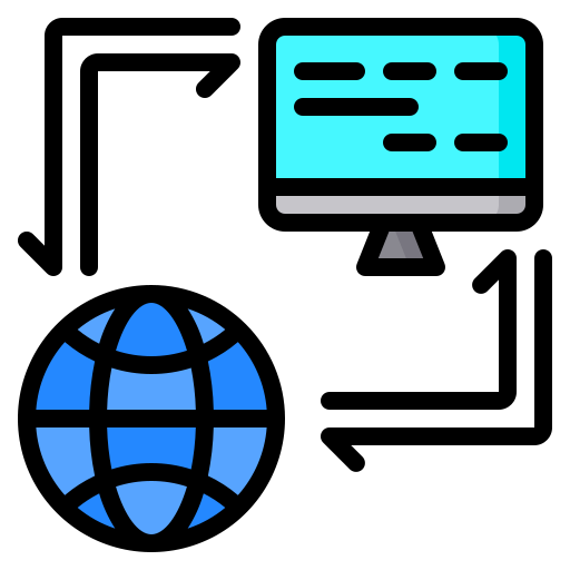 Global network Catkuro Lineal Color icon