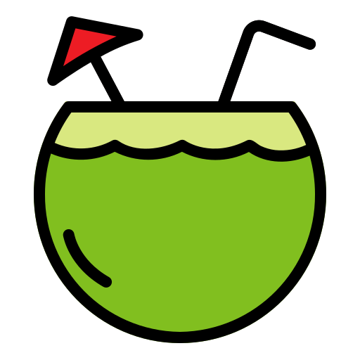kokosnuss Generic Outline Color icon