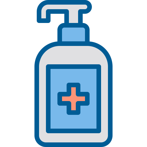 Hand sanitizer Berkahicon Lineal Color icon