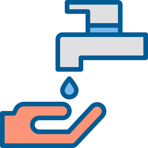 Washing hand Berkahicon Lineal Color icon