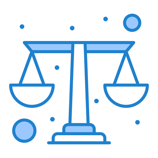 gerechtigheid Generic Blue icoon