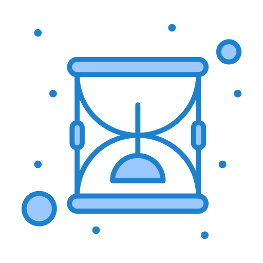 Hourglass Generic Blue icon