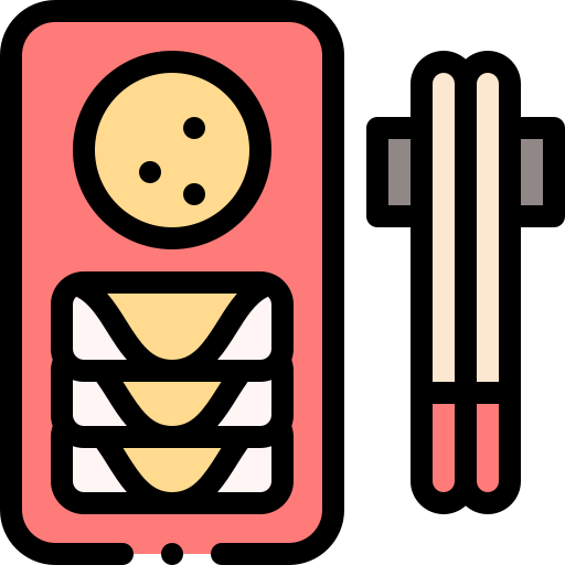 Egg rolls Detailed Rounded Lineal color icon