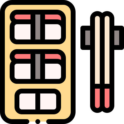 nigiri Detailed Rounded Lineal color icon