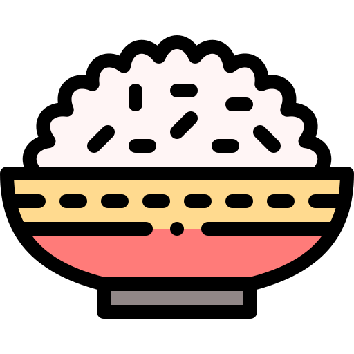 Rice Detailed Rounded Lineal color icon