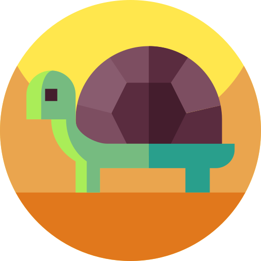 schildkröte Geometric Flat Circular Flat icon