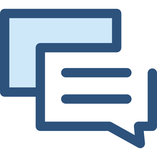konversation Monochrome Blue icon