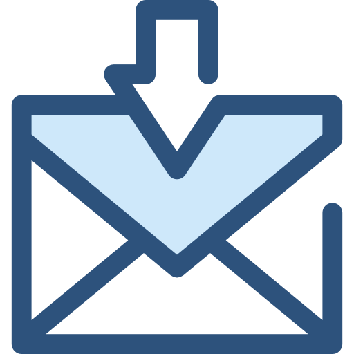 posteingang Monochrome Blue icon