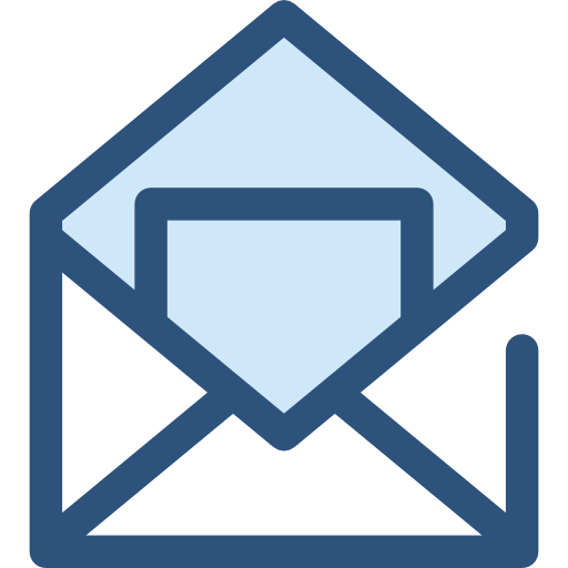 email Monochrome Blue icon