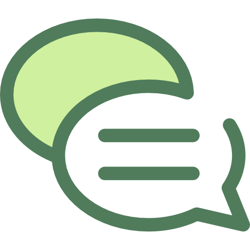 Conversation Monochrome Green icon