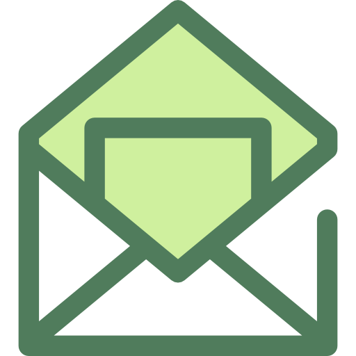 email Monochrome Green icon