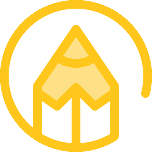 쓰기 Monochrome Yellow icon